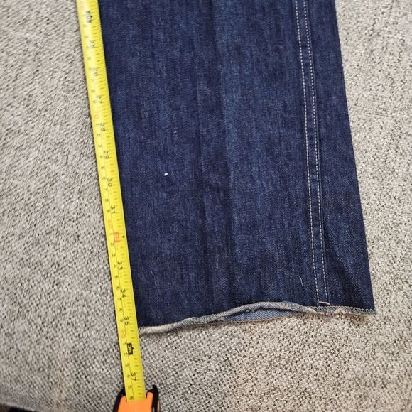 Vintage Pentimento Jeans 70’s Wide Leg Dark Wash Jeans Tan Stitching Sz 13 EUC - Picture 11 of 14